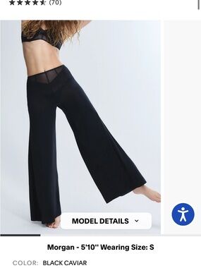 Savage X Fenty Black Wide Leg Pants